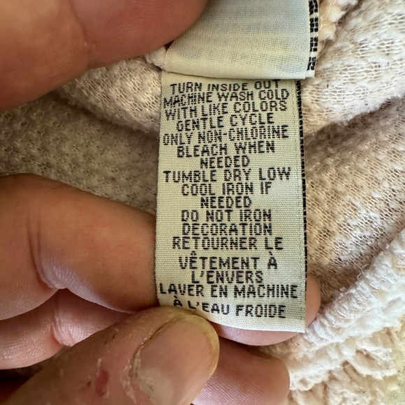 Chance or Fate Women's Light‎ Salmon Pink Sequin Reindeer Sherpa Sweater Top M - Picture 7 of 13